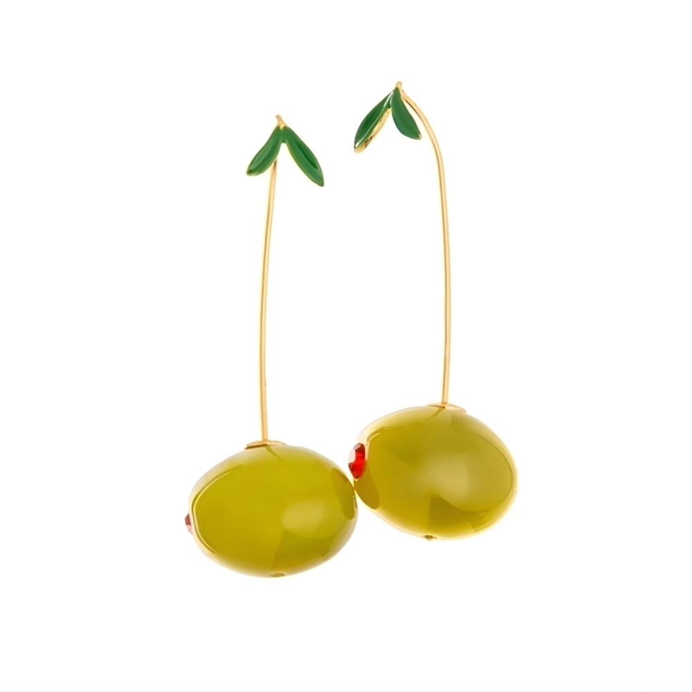 Olive Earrings NWOT